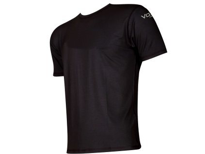 VOXX Tričko funkční pánské MERINOWOOL 02 s krátkým rukávem ČERNÉ (Velikost XL, Barva černá)