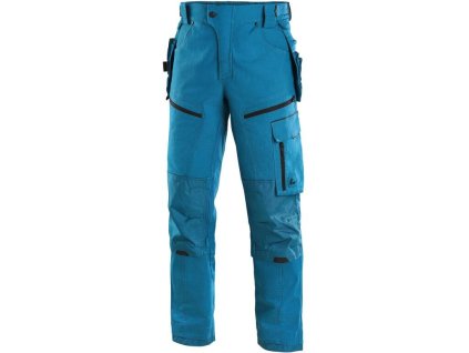 Kalhoty CXS LEONIS, pánské, stř. modré s černými doplňky (Velikost 46)