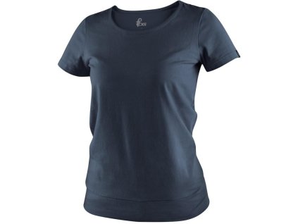 Tričko CXS EMILY, dámské, krátký rukáv, tmavě modrá (Velikost XS)