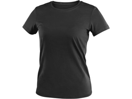 Tričko CXS MOVADO, funkční, krátký rukáv, dámské, černé (Velikost XS)