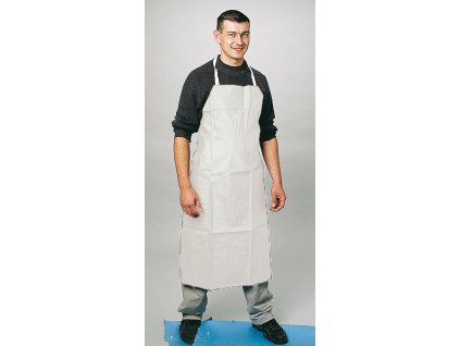 PVC zástěra bílá 110X75cm (Velikost UNI)