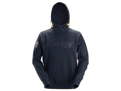 Mikina logo SW s kapucí modrá vel. M Snickers Workwear (Velikost M)