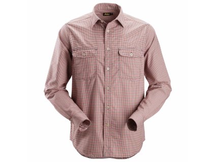 Košile kostkovaná AllroundWork červená vel. S Snickers Workwear (Velikost S)