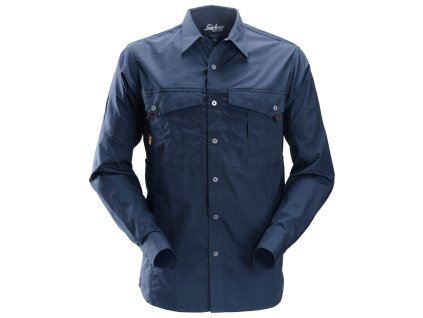 Košile Rip-Stop s dl. rukávem modrá vel. XS Snickers Workwear (Velikost XS)