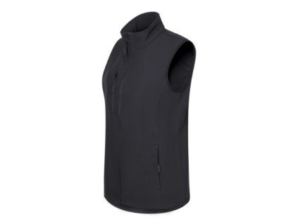 Trail softshellová vesta dámská (Velikost XS, Barva černá)