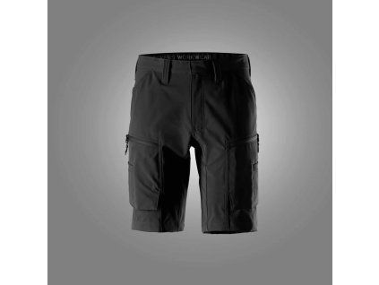 Pracovní kraťasy ServiceWork Stretch  černé Snickers Workwear (Velikost 44)