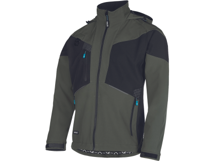 STUNTER softshell bunda (Velikost XXL, Barva olivová/černá)