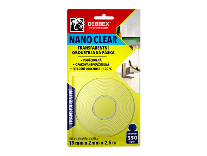 Transparentni oboustranna paska NANO CLEAR