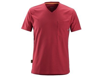 Triko AllroundWork 37.5® červené S Snickers Workwear (Velikost S)