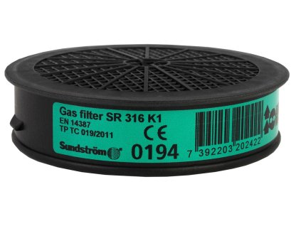 SUNDSTRÖM® SR 316 K1 Filtr - pro Polomasky a Celoobličejové masky H02-4212 DOPRODEJ (Velikost UNI)