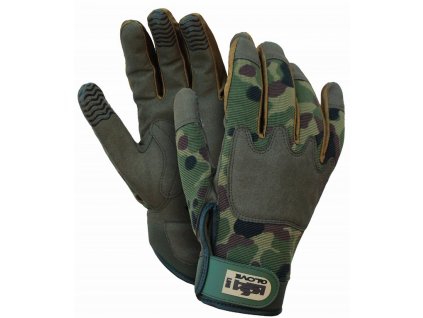 ARMY rukavice synt. kůže/nylon camuflage (Velikost/varianta 04)