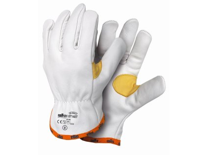 07140T SALERNO TOP lícové celokožené rukavice bílé (Velikost/varianta 11)