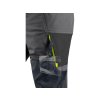 Kalhoty CXS NAOS pánské, šedo-černé, HV žluté doplňky (Velikost 46)