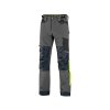 Kalhoty CXS NAOS pánské, šedo-černé, HV žluté doplňky (Velikost 46)