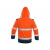 Bunda CXS LUTON, výstražná, pánská, oranžovo-modrá (Velikost S)