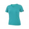 Tričko CXS ELLA, dámské, krátký rukáv, tyrkysová (Velikost XS)