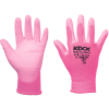 PRETTY PINK ruk.nylonové PU dlaň (Velikost 6, Barva růžová)