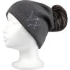 VOXX Čepice dámská pletená CLIO s kamínky a bambulí ČERNÁ (Velikost uni, Barva černá)
