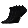 VOXX Ponožky krátké slabé REX 00 bavlněné BÍLÉ (3 páry) (Velikost 35-38 (23-25), Barva černá)