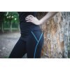 VOXX Legíny dámské sportovní LEGÍNY VoXX® černé s modrou (Velikost S, Barva modrá)