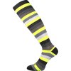 VOXX Podkolenky kompresní MULTIX pruhované multi (Velikost 35-38 (23-25), Barva neon žlutá)