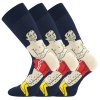 Ponožky pánské vtipné WOODOO s obrázky KULEČNÍKU (3 páry) (Velikost 39-42 (26-28), Barva vzor 11)