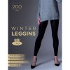 Punčochové legíny dámské dlouhé WINTER leggins 200 DEN extra silné NERO (Velikost S, Barva nero)