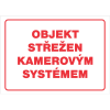 12169 T.Objekt střežen kam.systémem A4 (Velikost UNI)