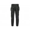 Kalhoty CXS LEONIS, pánské, černé s šedými doplňky (Velikost 46)