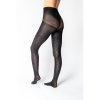 Punčochové kalhoty ALESSIA vzorované NERO (černé) (Velikost S, Barva nero)