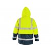 Bunda CXS OXFORD, výstražná, pánská, žluto-modrá (Velikost S)