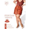 Punčochové kalhoty POSITIVE tights 20 DEN nadměrné BEIGE (tělové) (Velikost XXL, Barva beige)