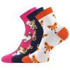 Ponožky dětské KAY s obrázky CHLAPECKÉ mix A (3 páry) (Velikost 25-29 (17-19), Barva mix kluk)
