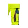 Kalhoty CXS BEDFORD, výstražné, pánské, softshell, žluto-petrolová (Velikost 46)