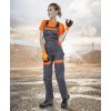 Dámské kalhoty s laclem ARDON®COOL TREND šedo-oranžová (Velikost 36)