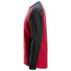 Dvojbarevné tričko s dlouhými rukávy červenočerné vel. S Snickers Workwear (Velikost XXL)