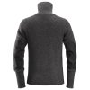 Svetr vlněný s ½ zipem tmavě šedý vel. XS Snickers Workwear (Velikost XXL)