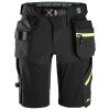 Kraťasy FlexiWork+ Softshell Stretch černé Snickers Workwear (Velikost 52)