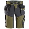 Kraťasy FlexiWork+ Softshell Stretch khaki Snickers Workwear (Velikost 46)