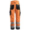 Reflexní kalhoty AllroundWork zimní 37.5®, třída 2 oranžové vel. XS Snickers Workwear (Velikost XS)