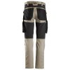 Kalhoty AllroundWork Stretch bez kolenních kapes béžové Snickers Workwear (Velikost 54)