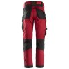 Pracovní kalhoty FlexiWork+ červené Snickers Workwear (Velikost 58)