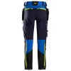 Pracovní kalhoty softshellové FlexiWork+ Stretch s PK modré Snickers Workwear (Velikost 58)
