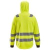 Reflexní mikina AllroundWork na zip, třída 2/3 žlutá  vel. XS Snickers Workwear (Velikost XXL)