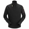 Mikina funkční Mikrofleece na 1/2 zip černá vel. S Snickers Workwear (Velikost XXL)