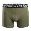 Bavlněné boxerky, khaki/modré dvojbalení Snickers Workwear (Velikost XXL)