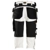 Pracovní kalhoty ¾  Pirate AllroundWork s PK bílé Snickers Workwear (Velikost 48)