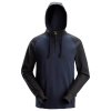 Dvojbarevná mikina s kapucí modročerná vel. S Snickers Workwear (Velikost XXL)