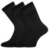VOXX Ponožky sportovní STRATEGY bílé (3 páry) (Velikost 35-38 (23-25), Barva černá)