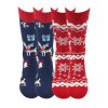 Ponožky pánské obrázkové SOBÍK VÁNOČNÍ 2 páry (1 pack) (Velikost 43-46 (29-31))